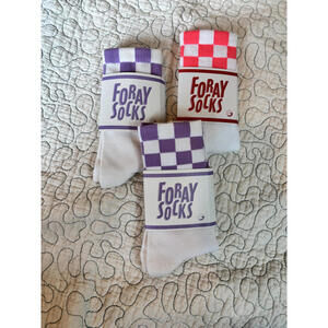 Foray‎ Socks Checkered Pattern Crew Socks - 3 Pack